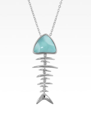 Larimar Bonefish Pendant