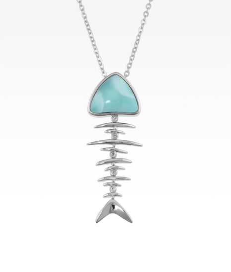 Larimar Bonefish Pendant