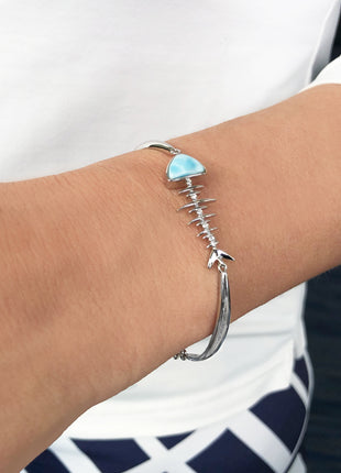 Larimar Bonefish Bracelet