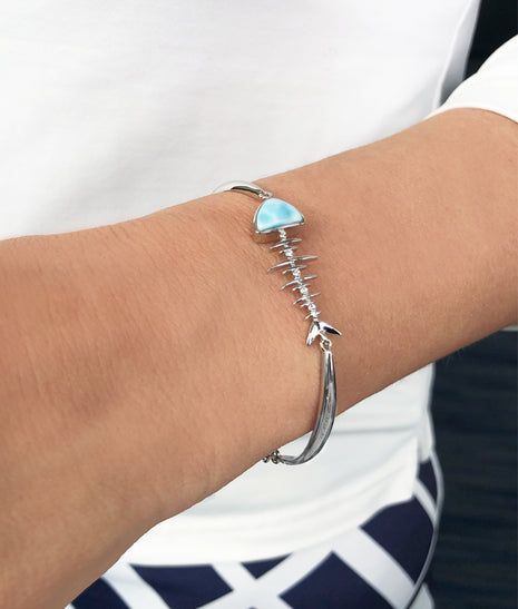Larimar Bonefish Bracelet