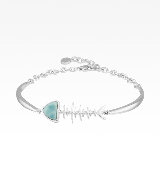 Larimar Bonefish Bracelet