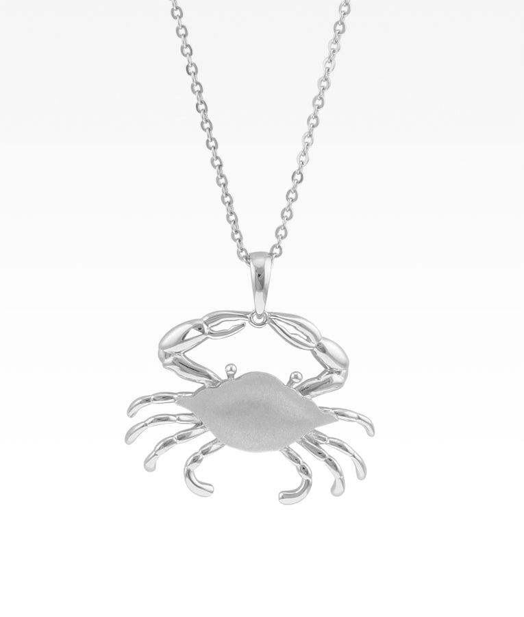 Satin Shell Maryland Crab Necklace