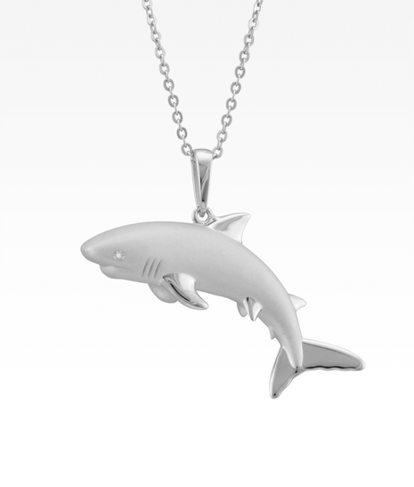 Satin Shark Pendant