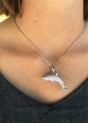 Satin Shark Pendant