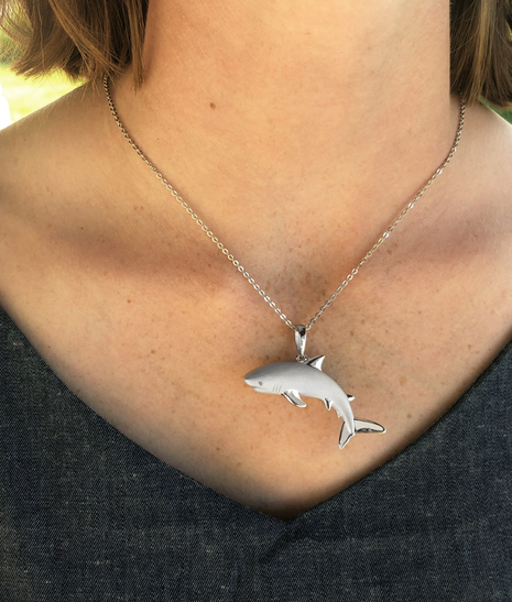 Satin Shark Pendant