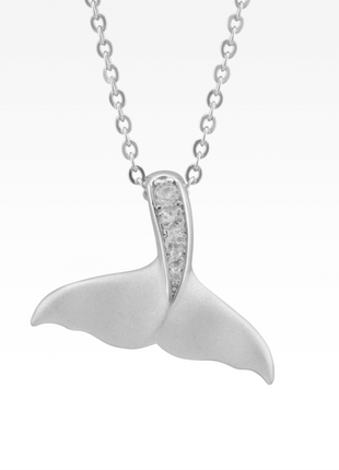 Satin Whale Tail Pendant