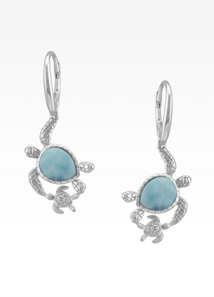 Mama and Baby Sea Turtle Earrings