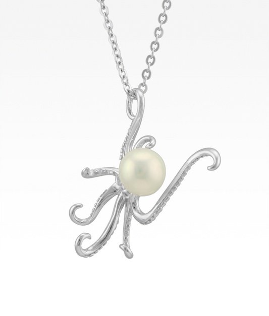 Pearl Octopus Pendant