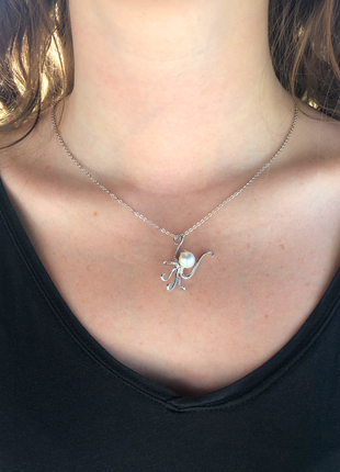 Pearl Octopus Pendant