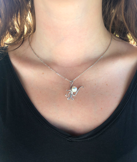 Pearl Octopus Pendant