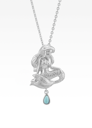 Larimar Drop Mermaid Necklace