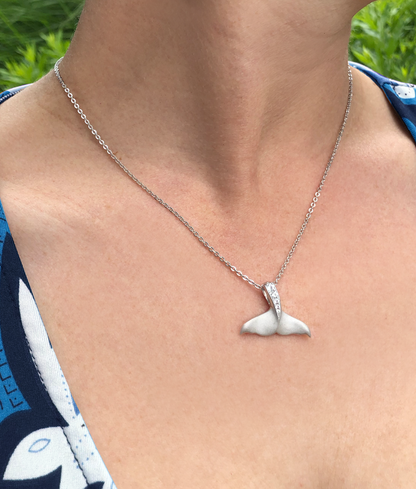 Satin Whale Tail Necklace