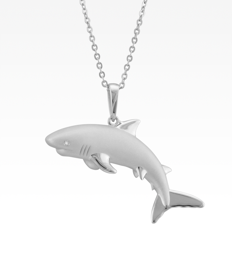 Satin Shark Necklace