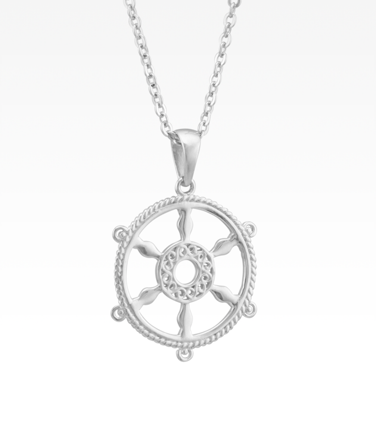 Harbor Ship's Wheel Necklace