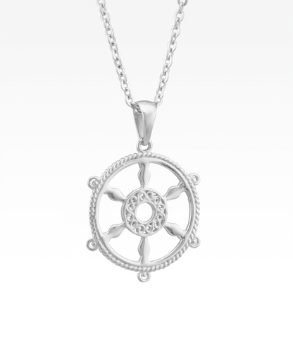 Harbor Ship's Wheel Pendant