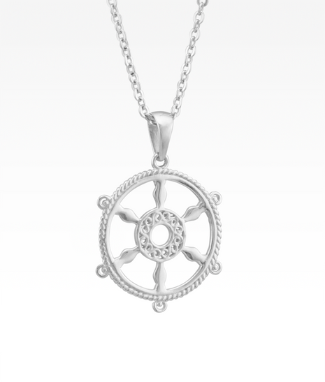 Harbor Ship's Wheel Pendant