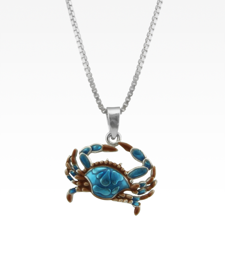 Maryland Baby Blue Crab Necklace