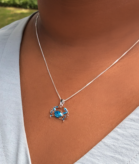 Maryland Baby Blue Crab Pendant