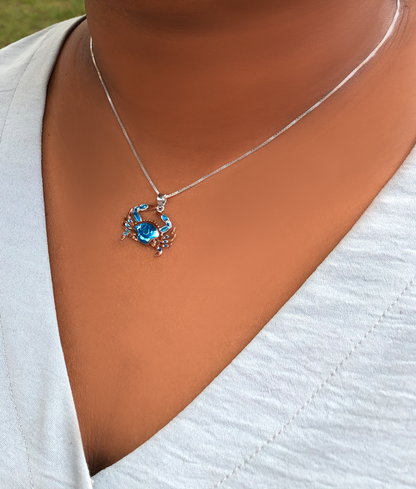 Maryland Blue Crab Necklace