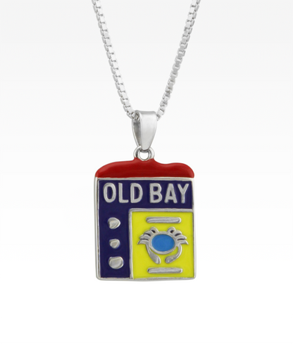 Old Bay Spice Can Necklace