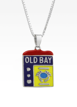 Old Bay Spice Can Pendant