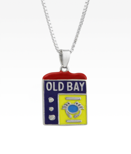Old Bay Spice Can Pendant