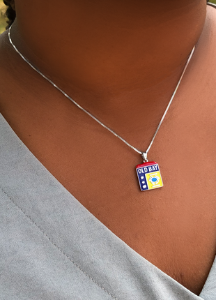 Old Bay Spice Can Pendant