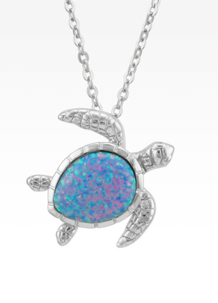 Opal Sea Turtle Necklace