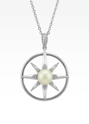 Pearl Compass Rose Pendant