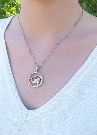 Dolphin Wave Pendant