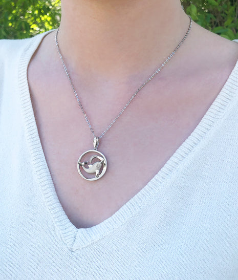 Dolphin Wave Pendant