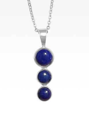 Lapis Triple Drop Necklace