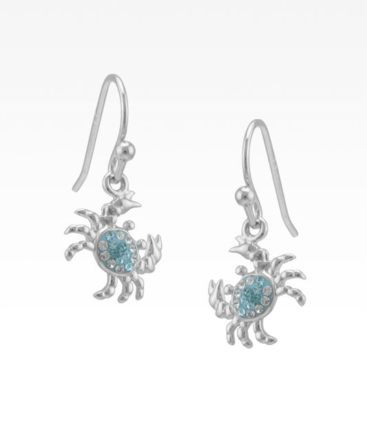Crystal Crab Earrings