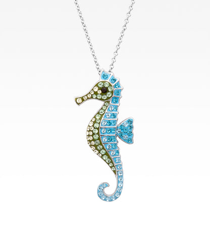 Crystal Seahorse Necklace