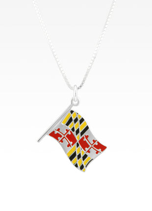 Maryland Flag Necklace