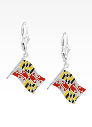 Maryland Flag Earrings