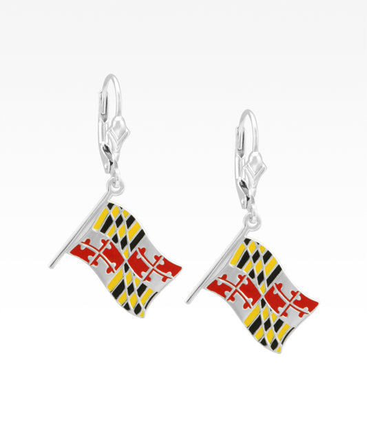 Maryland Flag Earrings