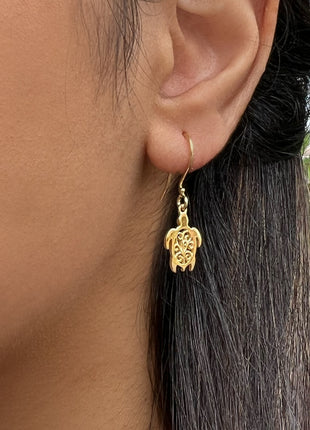 Sunset Turtle Earrings