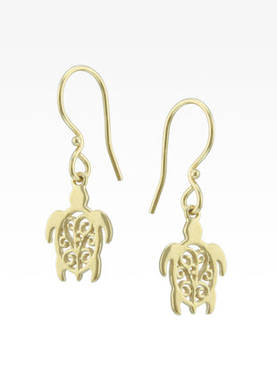 Sunset Turtle Earrings