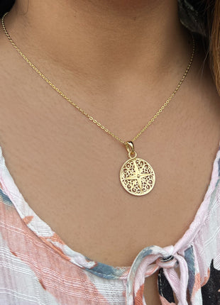 Harbor Sunset Compass Pendant
