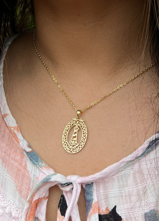 Harbor Sunset Lighthouse Pendant