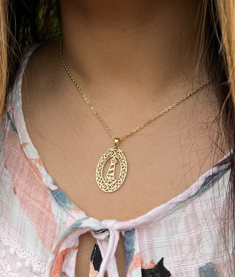 Harbor Sunset Lighthouse Pendant