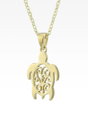 Harbor Sunset Turtle Necklace