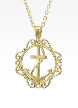 Harbor Sunset Anchors Aweigh Necklace