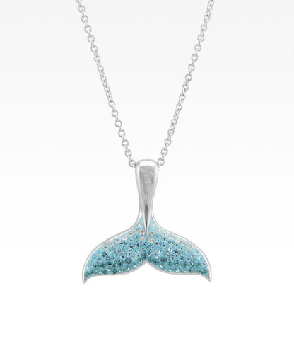 Crystal Whale Tail Necklace