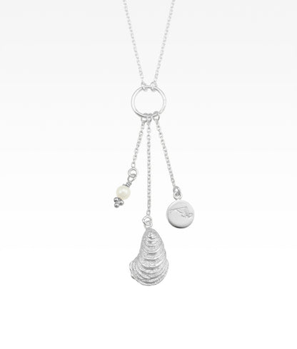 Maryland Oyster Charm Necklace