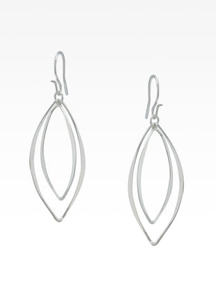 Double Marquis Drop Earrings