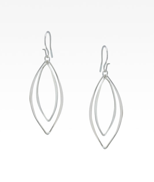 Double Marquis Drop Earrings