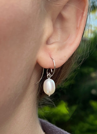 Pearl Swirl Sweep Earrings