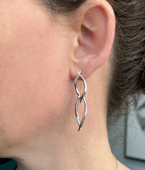 Entwine Twist Drop Earrings
